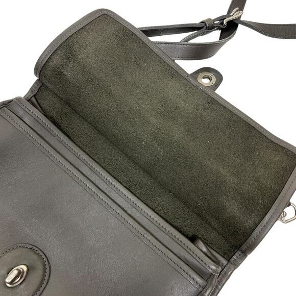 Coach Rare Vintage Stone Gray Willis Leather Satchel - Picture 5 of 8